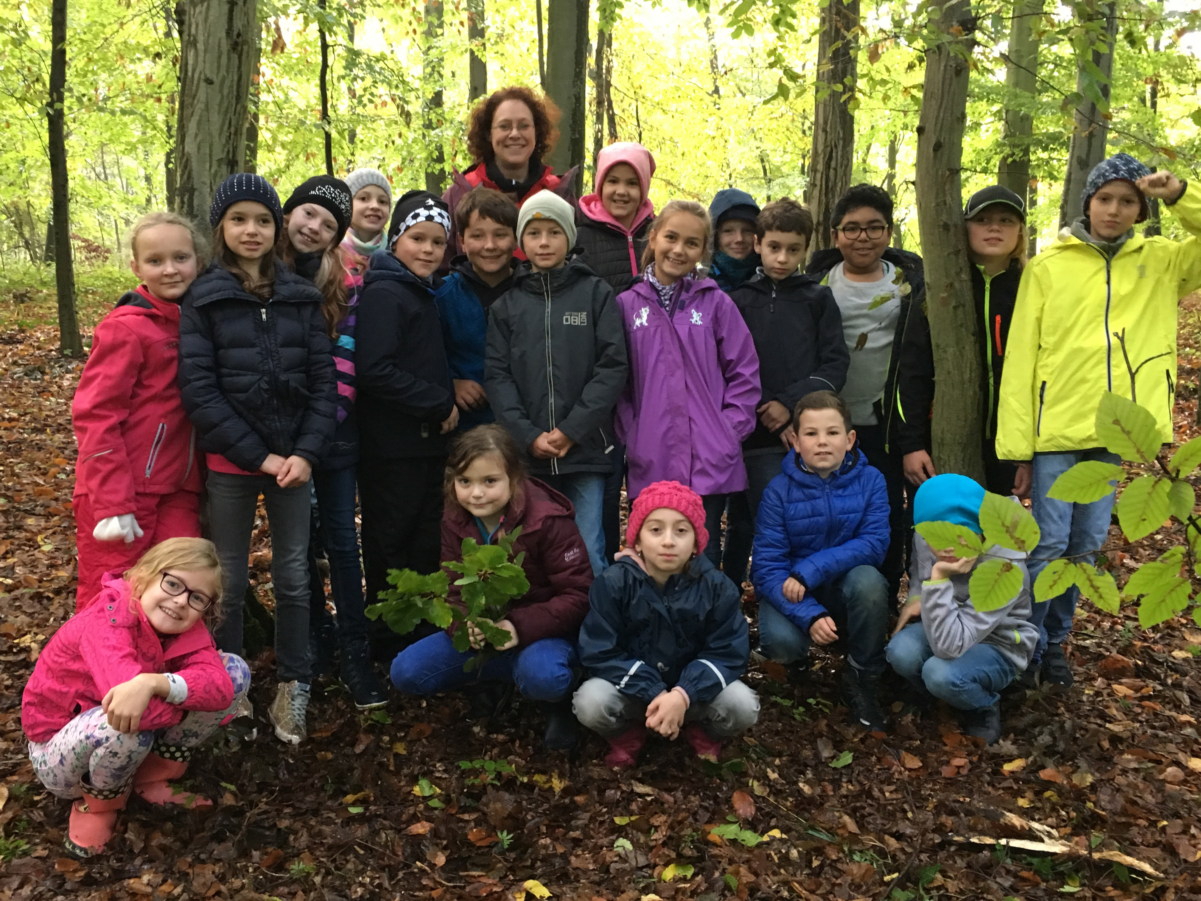Mit Begeisterung im Wald