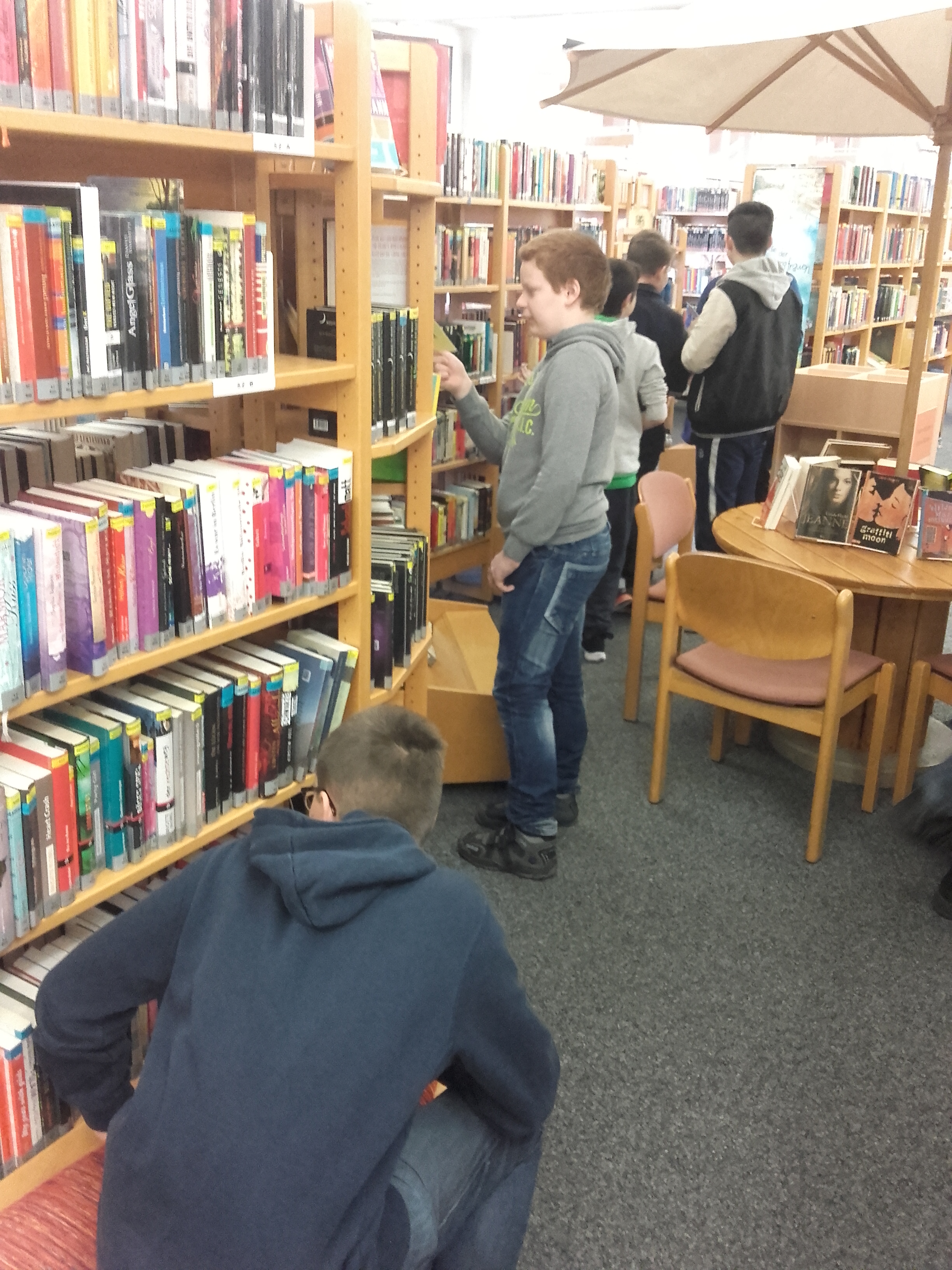 Klasse 6c in der Stadtbibliothek Bruchsal