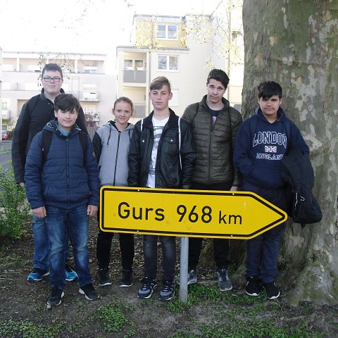 Schüler und Schülerinnen der Klasse 7 in Bruchsal