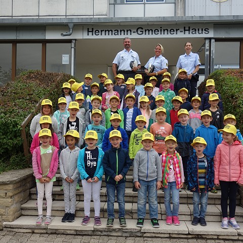 Schulwegetraining der Polizei