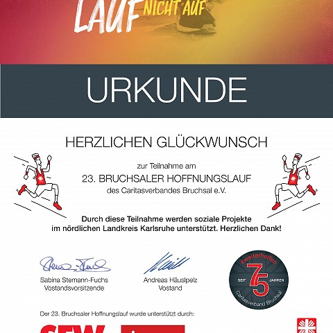 Urkunde zum Ausdrucken