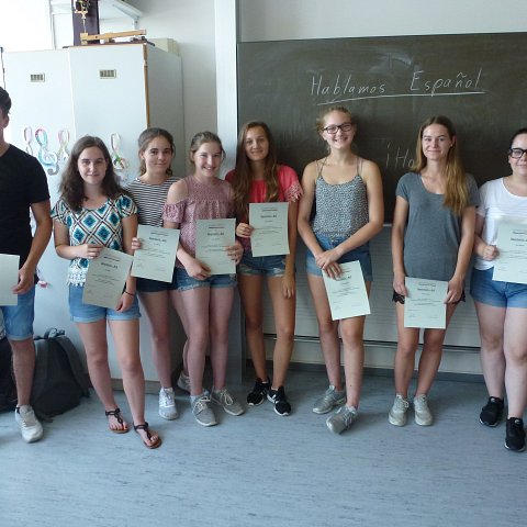 Unsere Schüler der Spanisch AG