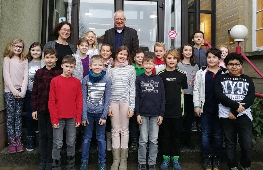 Klasse 4b zu Besuch im Rathaus