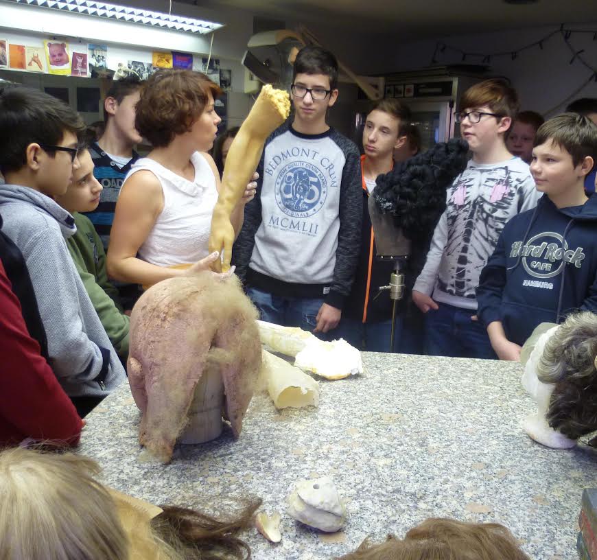 Die Klasse 6c in der Badischen Landesbühne Bruchsal