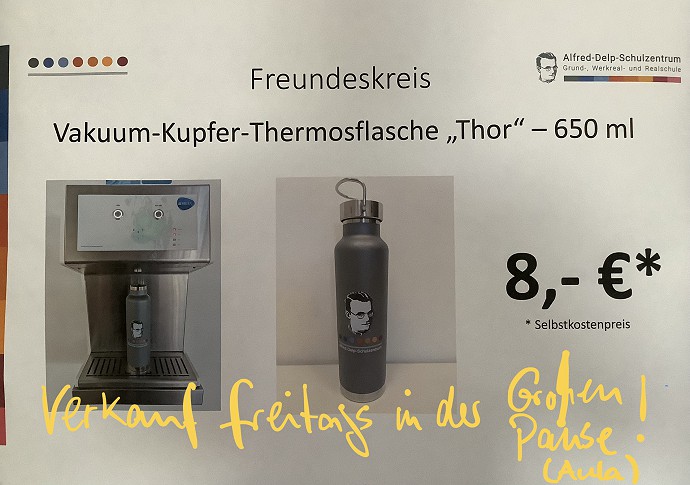 Vakuum-Kupfer-Thermosflasche “Thor” - 650 ml